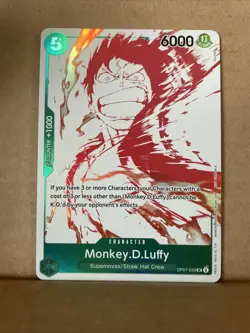 One Piece TCG - Monkey D. Luffy Promo - OP07-033 - Treasure Campaign Pack - Image 1