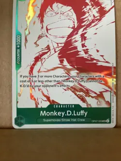 One Piece TCG - Monkey D. Luffy Promo - OP07-033 - Treasure Campaign Pack - Image 3