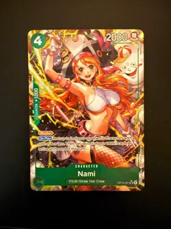 FAST SHIP! English One Piece CCG Nami Alt Art OP14-031 The Azure Sea's Seven NM - Image 1