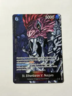 St. Ethanbaron V. Nusjuro Alt Art OP13-080 Carrying On His Will One Piece TCG NM - Image 1