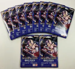 Lot Of 10 One Piece TCG The Azure Sea's Seven Sleeved Booster OP-14 EB04 English - Image 1