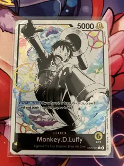 One Piece TCG - ST29-001 Alt Art (parallel) Monkey D Luffy (Mint) - Image 1
