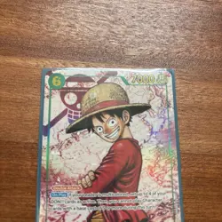 Monkey D Luffy Alt Art (SEC) OP13-118 Carrying On His Will One Piece TCG NM - Image 2