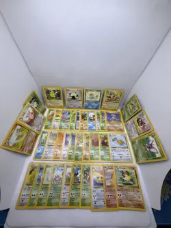 Vintage Pokemon Jungle Master Set 40 out of 64 Cards (62.5%) No Duplicates WOTC - Image 2