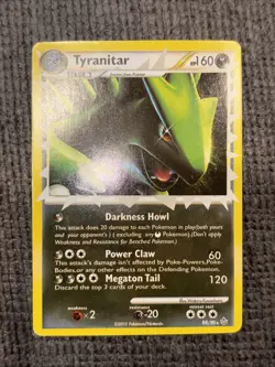 Pokemon Tyranitar 88/95 Regular Rare 2010 Card HP - Image 1