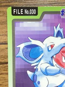 Pokemon Carddass Card Nidorina File No.30 Bandai Pocket Monsters 1997 - Image 3