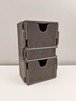 GameGenic Double Deck Card Holder Box (Holds 200+) Gray Magnetic Closure Type - Image 4