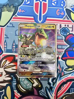 Pokemon TCG English Card Celestial Storm Rayquaza GX 109/168 Holo NM - Image 1