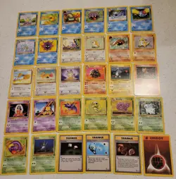 Vintage Pokemon Card Lot of 30 - Base Set Jungle Fossil WOTC 1999 LP/NM - Image 1