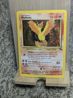 Pokemon Card Moltres 12/62, Fossil Set, Holographic 1999 Wizards Of The Coast - Image 3
