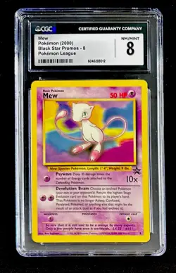 CGC 8 MINT Mew 2000 Black Star Promos 8 Pokemon Card psa - Image 1