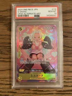 PSA 10 S-SNAKE OP08-112 ALTERNATE ART 2024 ONE PIECE Card Japanese GEM MT - Image 1