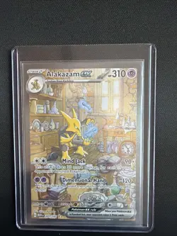 Pokemon TCG Alakazam EX 151 Holo Card Scarlet & Violet 201/165 Mint - Image 1