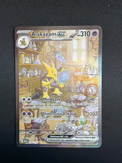 Pokemon TCG Alakazam EX 151 Holo Card Scarlet & Violet 201/165 Mint - Image 2