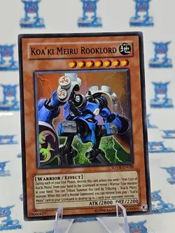 Koa’ki Meiru Rooklord Super Rare Unlimited Yugioh Card SOVR-EN028 NM - Image 2