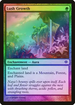 Lush Growth FOIL Shards of Alara NM Green Common MAGIC GATHERING CARD ABUGames - Image 1