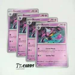 Banette 060/159 x4 Playset 4x Pokemon S&V Journey Together JTG - 4 Card Set - Image 1