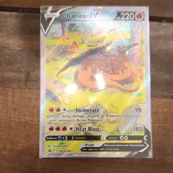 Pokemon Charizard V SWSH260 Sword & Shield Promo Full Art Holo Dragon Card - Image 1