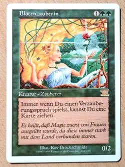 MTG Magic: Blutenzauberin /Verduran Enchantress, DEUTSCH Nearmint - Image 1