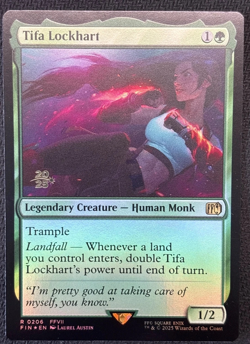 MTG Final Fantasy Prerelease Foil Tifa Lockhart (NM) - Image 1