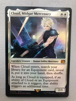 Mtg Magic Final Fantasy Cloud Midgar Mercenary Release Promo FOIL English NM - Image 1