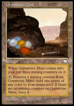 *MRM* FRANCAIS Mine de gemmes - Gemstone Mine Played MTG WTH - Image 1