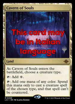 MTG CAVERN OF SOULS EXC - GROTTA DELLE ANIME 269 - LCI PP - MAGIC - Image 1