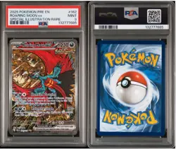Roaring Moon EX 162/131 SIR 2025 Pokemon Prismatic Evolutions PSA 9 Mint - Image 3