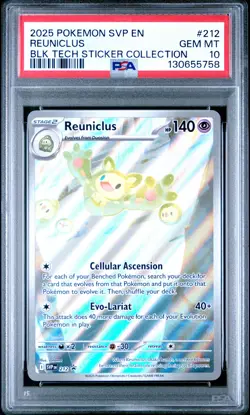 PSA 10 Reuniclus #212 Pokemon SVP Black Star Promos English 2025 - Image 1