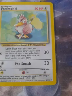 Farfetch’d 27/102 - Base Set - 4th Print UK - 1999-2000 - Pokemon Card - LP - Image 3