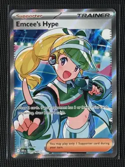 Pokemon: Emcee's Hype - 220/182 - SV10: Destined Rivals (DRI) Ultra Rare - Image 1