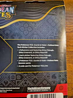 LOT of 2 Pokemon Paldean Fates Tech Sticker 3 Booster Packs - Greavard 172556_36 - Image 4