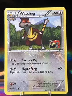 Watchog 79/114 Pokemon League Reverse Holo Crosshatch Promo - Image 1