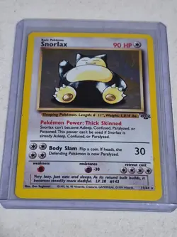Pokemon TCG Snorlax Jungle 11/64 Holo Unlimited Holo Rare LP - Image 1
