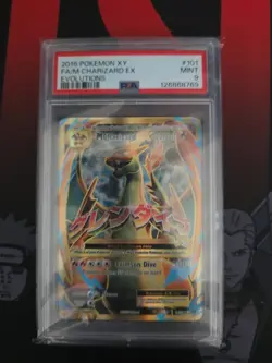 2016 Pokemon XY FA/M Charizard EX Evolutions #101 PSA Mint 9 - Image 1