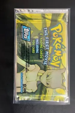 2x Topps Pokemon The First Movie - Sealed Booster Packs - Blue Label - Image 2