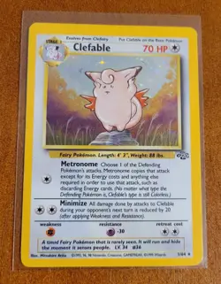 Clefable 1/64 Jungle Holo Rare LP Pokemon TCG Vintage - Image 1