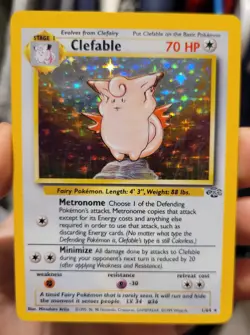 Clefable 1/64 Jungle Holo Rare LP Pokemon TCG Vintage - Image 3