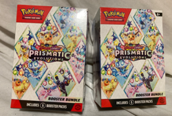 2X Pokemon TCG Prismatic Evolutions Booster Bundle 6 packs Factory Sealed - Image 1
