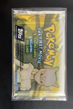 2x Topps Pokemon The First Movie - Sealed Booster Packs - Image 2