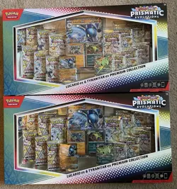 Pokemon Lucario ex & Tyranitar ex Premium Collection x2 - New Sealed - Prismatic - Image 1