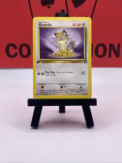 Meowth 56/64 Jungle 1st Edition Regular Common 1999 WOTC Pokemon TCG MP - Image 2