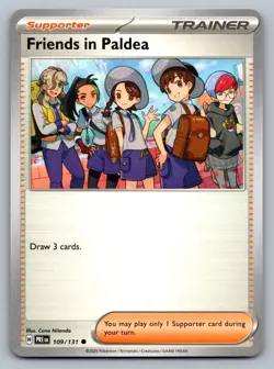 Pokemon TCG Prismatic Evolutions Friends in Paldea #109 - Image 1