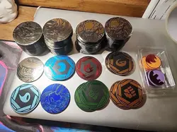 Lot of 83 Official Pokemon TCG Coins (Duplicates Are Staked) - Image 1