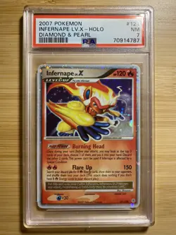 PSA 7 Infernape LV.X Holo 121/130 Diamond & Pearl 2007 Pokemon - Image 3