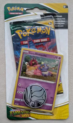 Pokemon TCG: Evolving Skies Checklane Blister (x2) - Galarian Slowpoke Promo - Image 3
