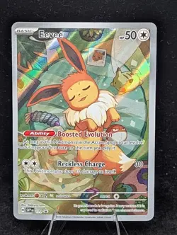 Pokemon TCG Eevee #173 Prismatic Evolutions ETB Black Star Holo Promo 2025 - Image 1