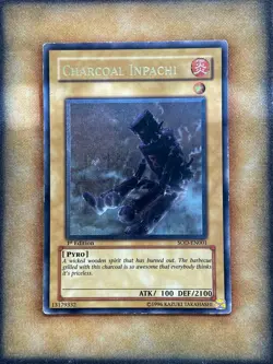 Yugioh Charcoal Inpachi SOD-EN001 Ultimate Rare 1st Ed MP - Image 1
