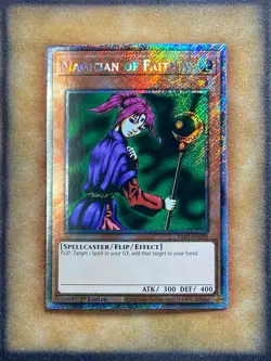 Yugioh Magician of Faith RA03-EN090 Platinum Secret Rare 1st Ed NM - Image 1