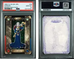 Yu-Gi-Oh PSA10 Gorgon Bandai Sealdass 1999 Japanese - Image 1